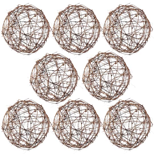 8 Pack: Natural Grapevine Ball by Ashland&#xAE;